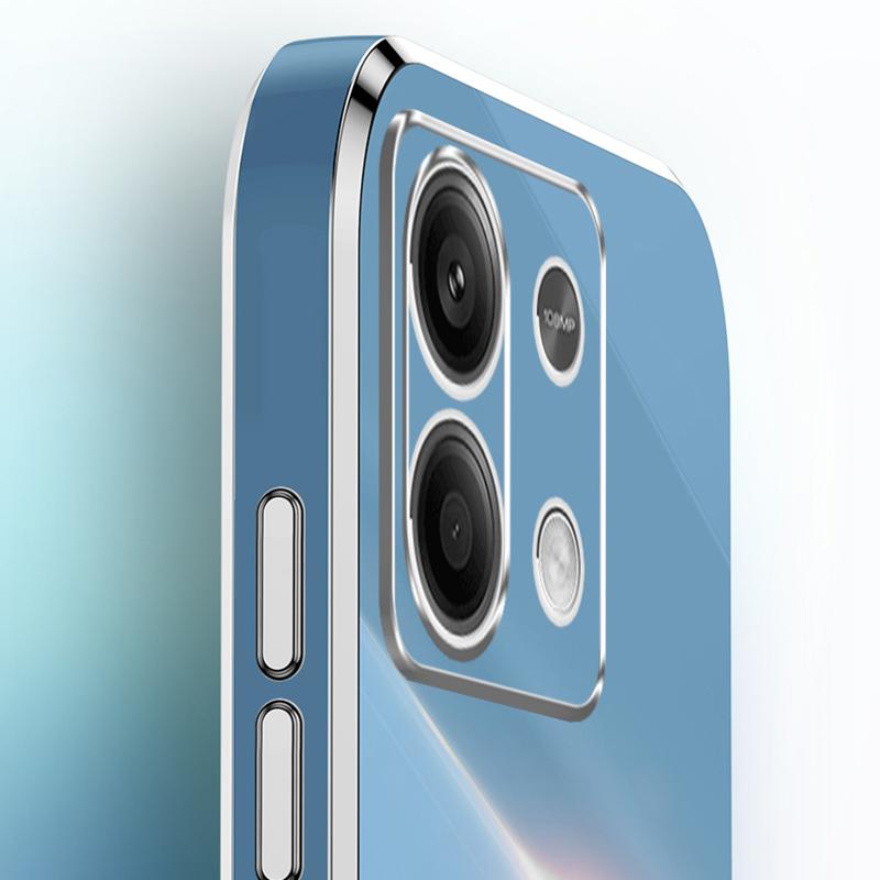 XINLI For Xiaomi Redmi Note 13 Pro 4G/Poco M6 Pro 4G TPU Phone Case Electroplating Edge