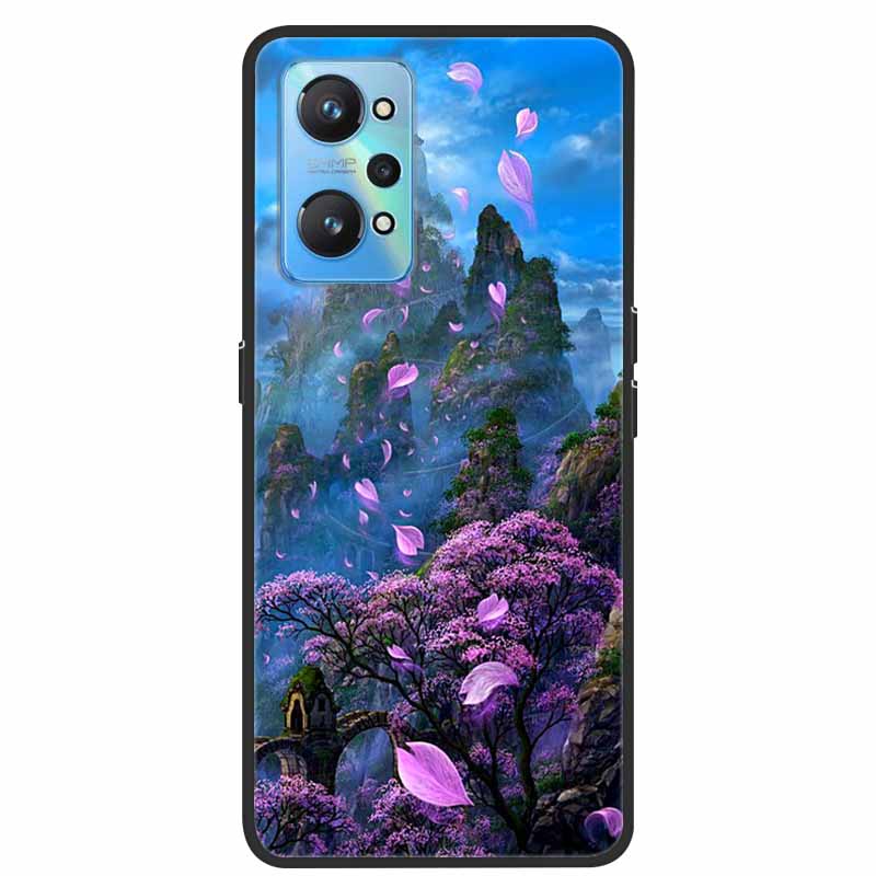 For Realme GT Neo 2 Case Silicone TPU Soft Cover Aesthetic Phone Case for Realme GT Neo2 Funda Realmi RMX3370 Shockproof Shell