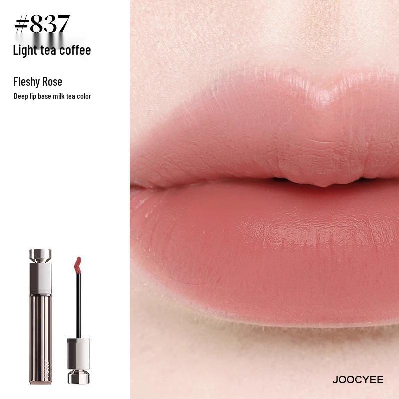 Joocyee Collagen Lip Glaze: Yeast Ferment Essence, Matte, Moisturizing & Plumping for Luminous Nude Lips.