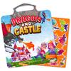Dragon He Castle Children's Enlightenment Education Quiet Book Laser Repeated Fruitproof Jelly Stickers