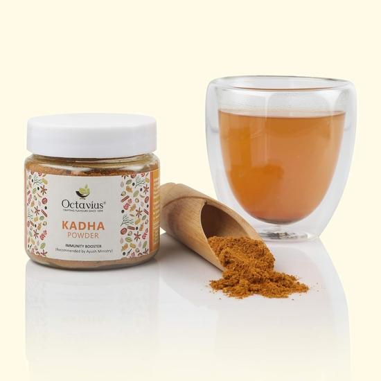 Octavius Turmeric Ayurvedic Kadha Powder - 75 gms | Ayush Kwath Kadha Powder helps relieve Cough and Cold | Immunity Booster Drink