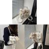 Retro Bag With Flap Closure Pu Material Street Style Daily Use For Students
