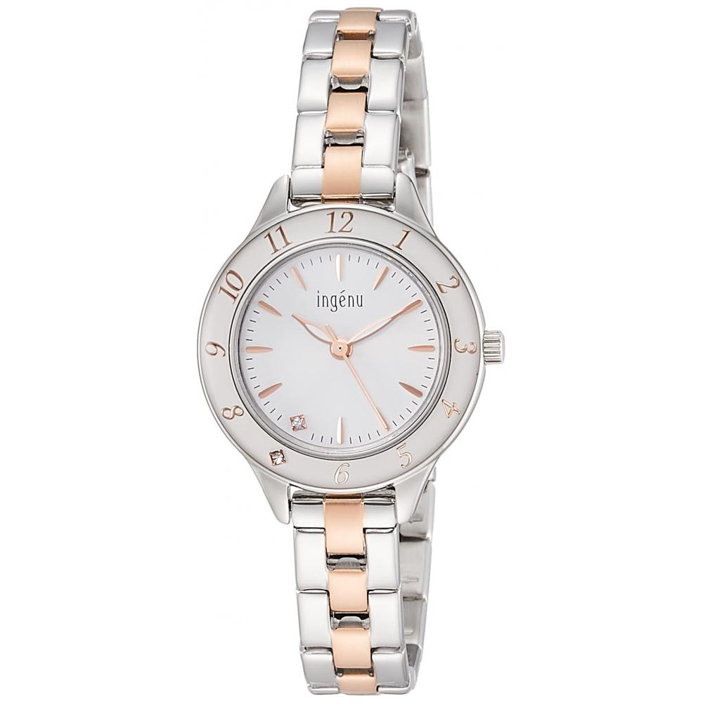 

[Часы Seiko] Кварцевые часы Angène Epola AHJK461 женские, серебро + розовое золото