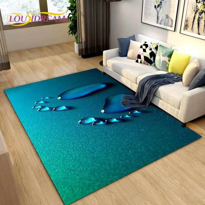 3D Pets Footprint Sole Series Area Rug Large,Carpet Rug for Living Room Bedroom Sofa Doormat Decoration,kids Non-slip Floor Mat