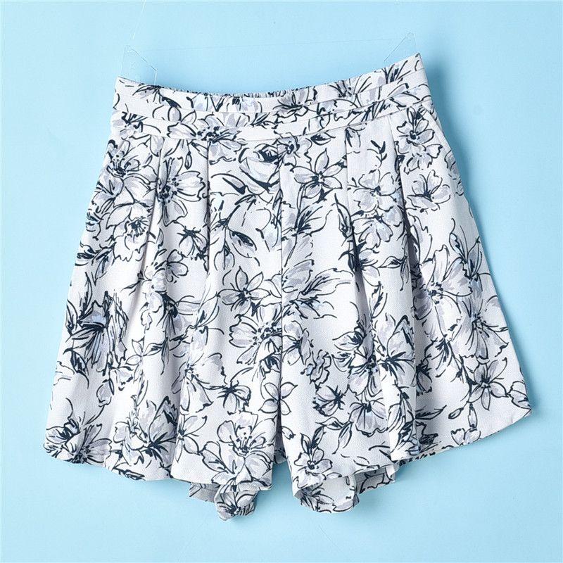 

Шорты с высокой талией, вертикальные и гладкие, стройнящие, свободные, модные, в стиле ретро 1 powder S