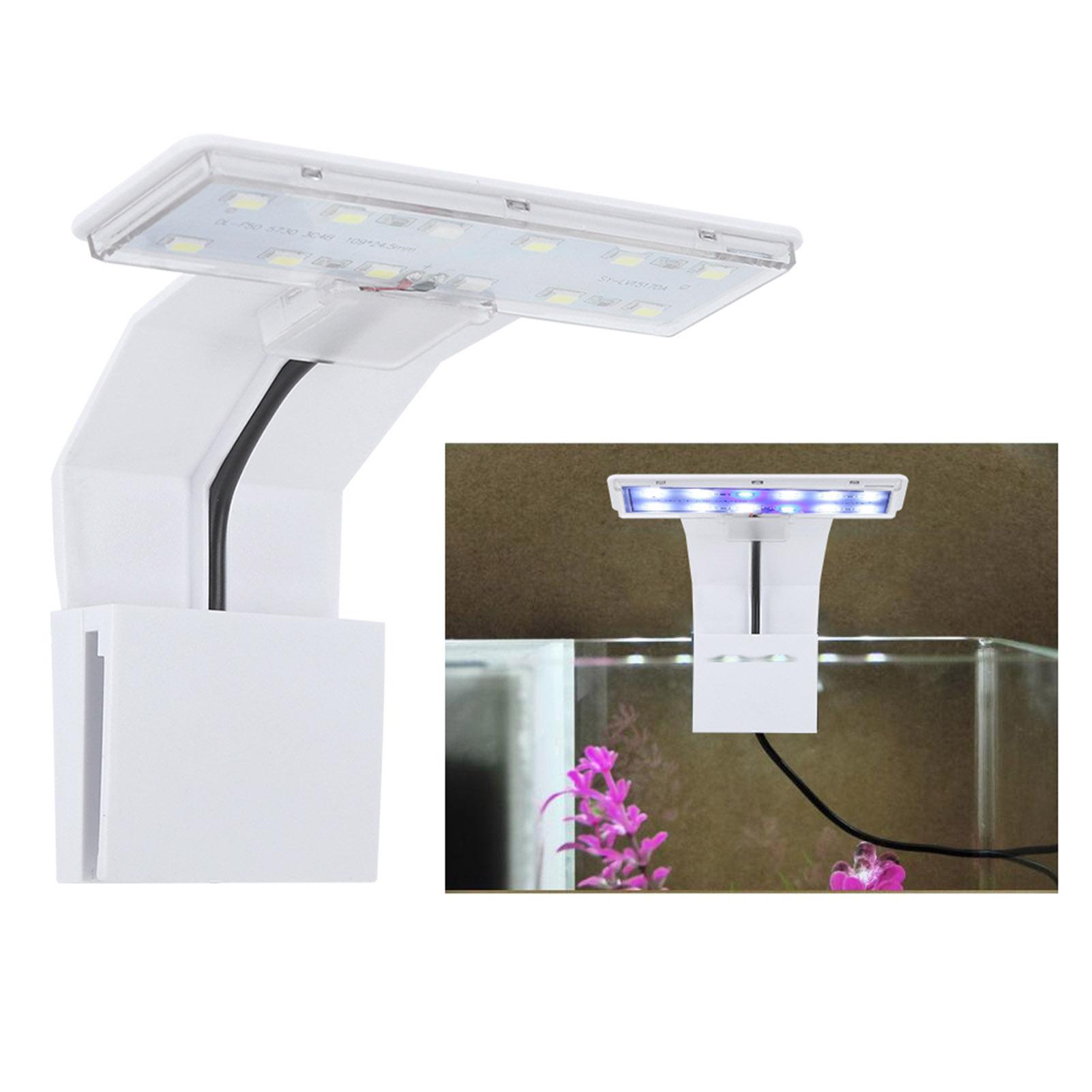 

5 Вт Аквариумный светодиодный свет для водных растений Лампа для освещения аквариума Энергосберегающая Клипсовая лампа