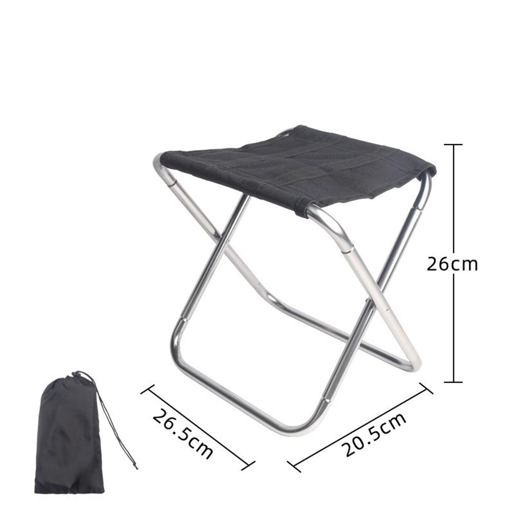 Camping Stool Aluminum Alloy Portable Lightweight Foldable Fishing Chair For Outdoor Beach Picnic Travel Hiking