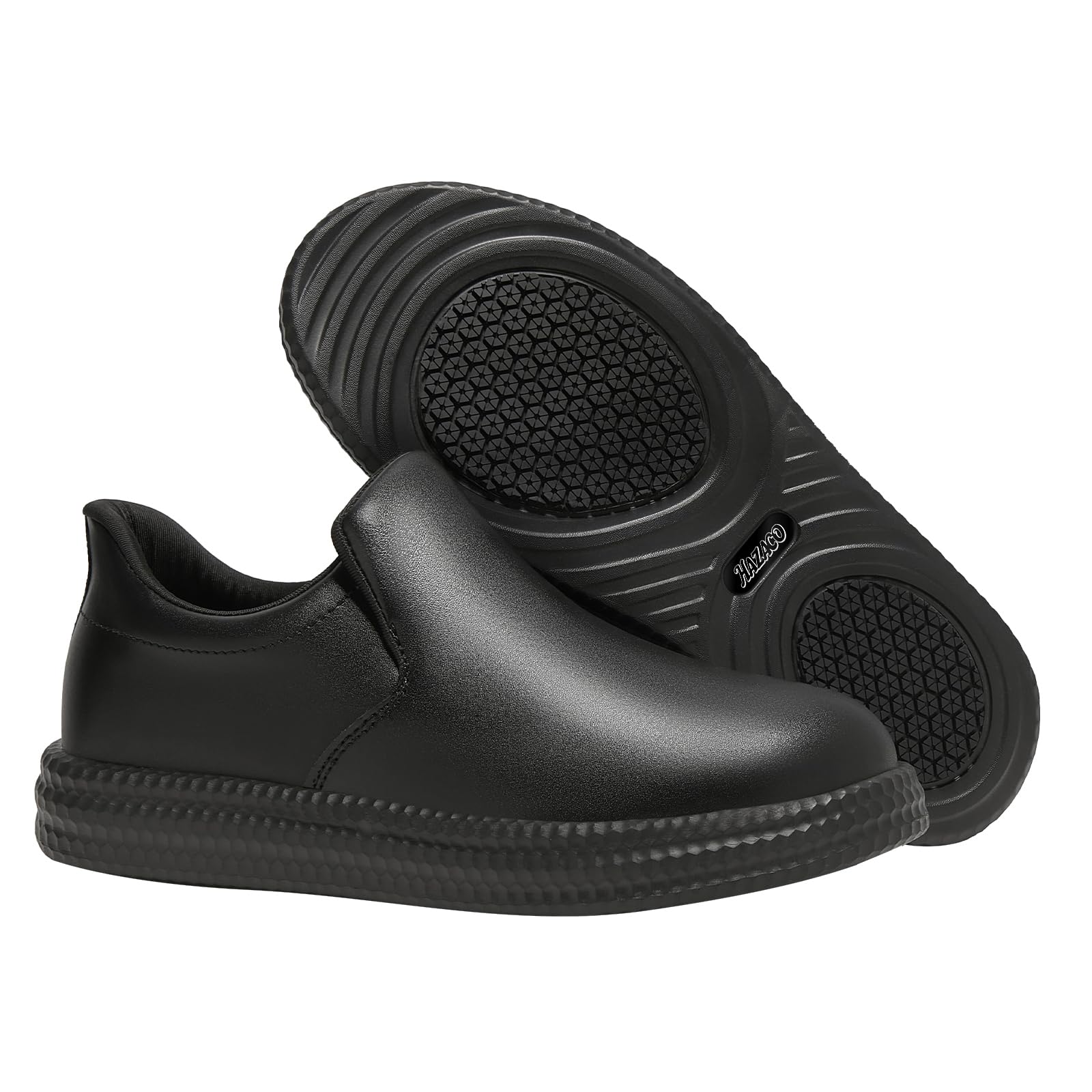 

Hazako Chef Shoes for Men and Women, Black, Non-Slip, Waterproof, Standing Shoes for Kitchen Cooking, Chef Shoes, Rain Boots, Size 27.5cm [Black, 45]