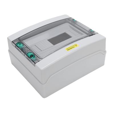 Electrical Junction Box, ABS Plastic Circuit Breaker Box with Locking Function, IP66 Rain Proof Outdoor Distribution Junction Box with Transparent Cov