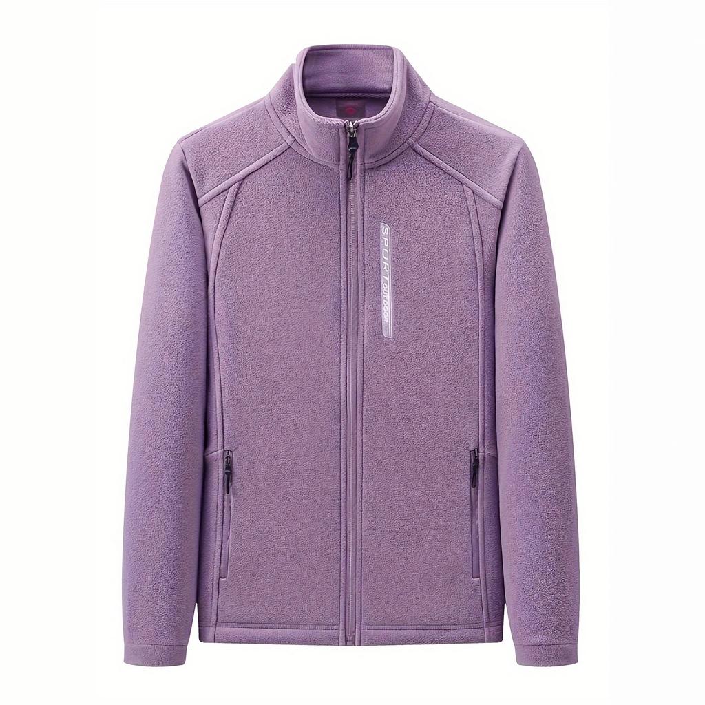 Fleece jacket casual fleece jacket stand-up collar thickened cardigan sports outdoor sweater warm thickened warm