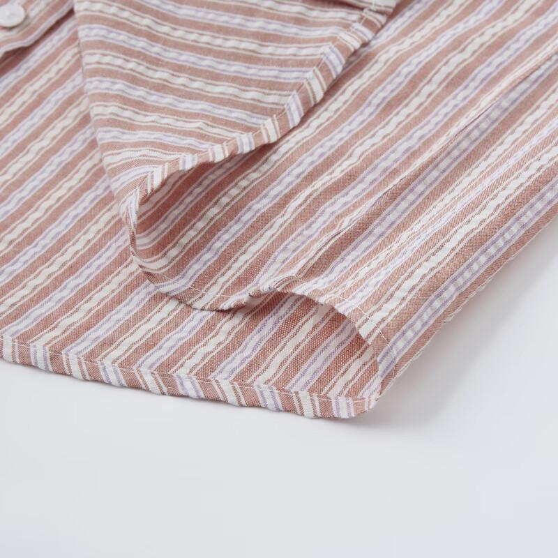 Judger Men's Tencel Blend Red Stripe Long-Sleeve Shirt