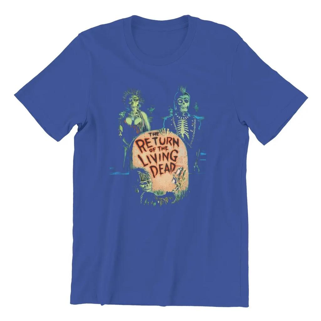 Men's The Return of the Living Dead T Shirts Horror Pure Cotton Clothes Novelty Short Sleeve Crewneck Tees Classic T-Shirts