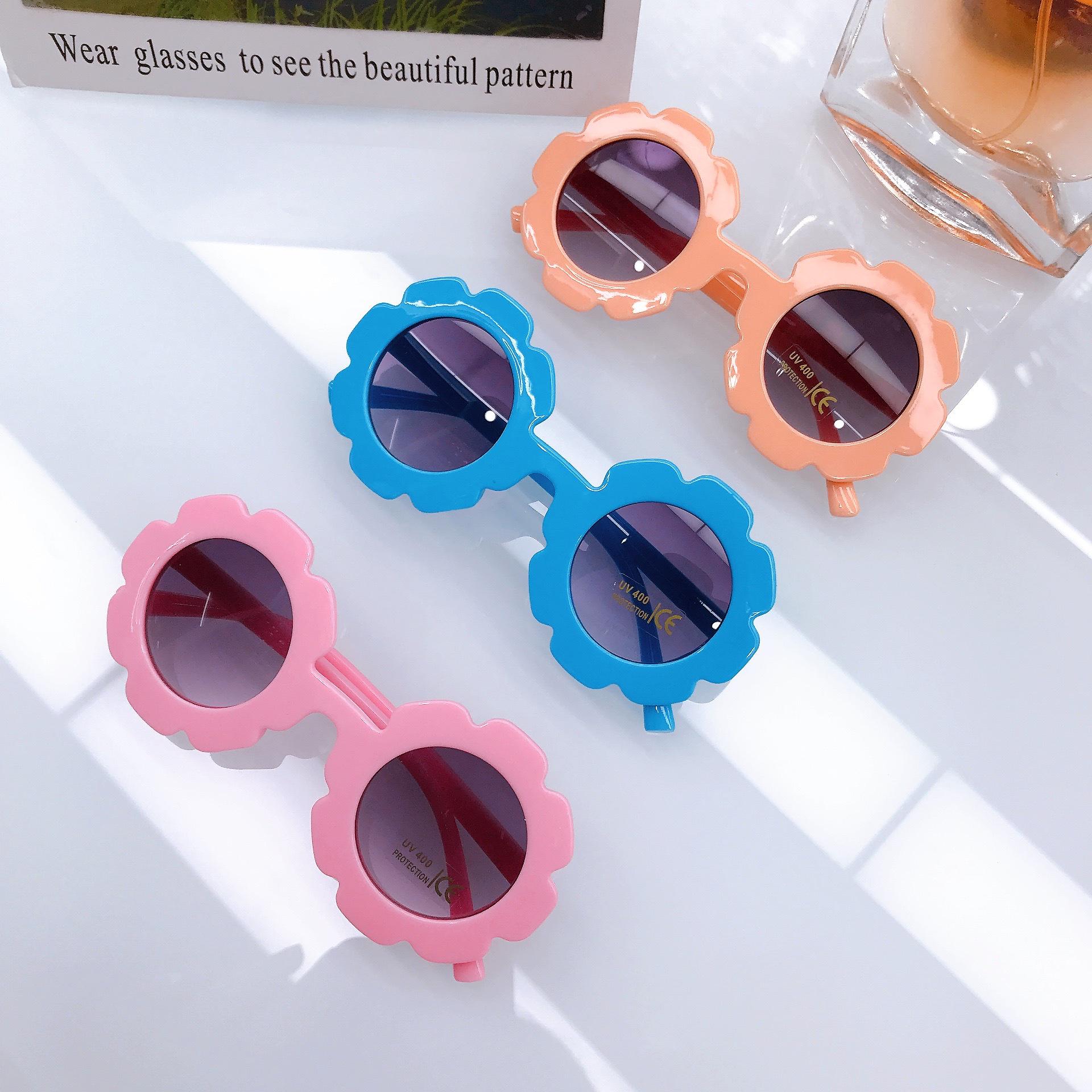 

New Children s Cute Sunflower Sunglasses – Fashionable Multi-color Shades for Kids
