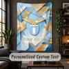 Wall Tapestry Lazio FC Print Custom Name Text Wall Hanging Home Decor