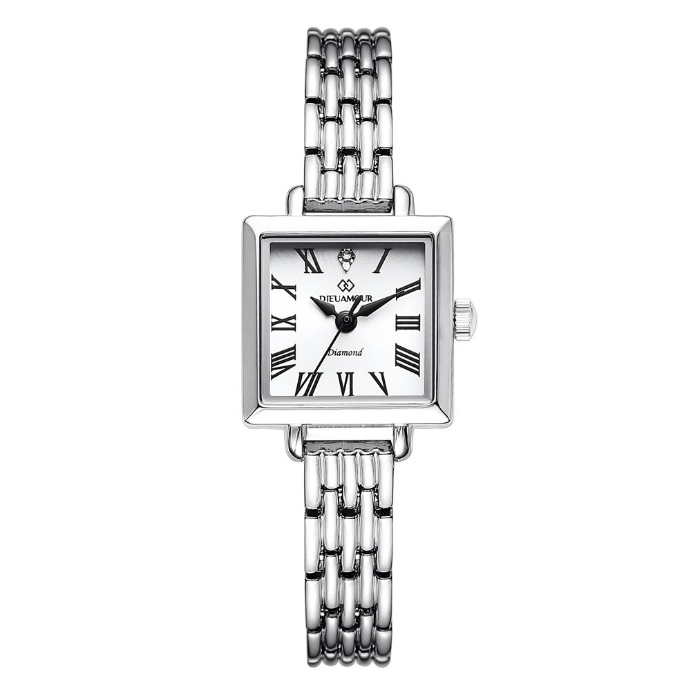 Diyuamoleu Women'S Metal Band Watch Daw6102M-Sw Diamond Watch