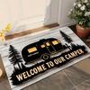 Covoraș Confortabil pentru Ușa Casei de Camping. Bun venit la Covoraș de podea pentru rulotă Camping Car Outdoor RV cu Memorie Decorativ Ușor de Curățat Covoraș pentru ușa rulotei