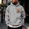 Men's Halloween Printed -Lined Pullover Hoodie for Casual Wear