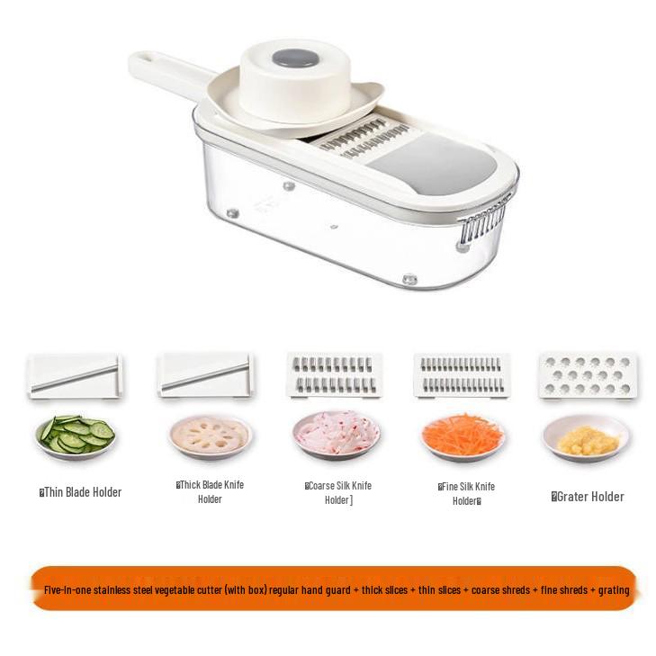 Manual Kitchen Vegetable and Potato Cutter with Drain Basket