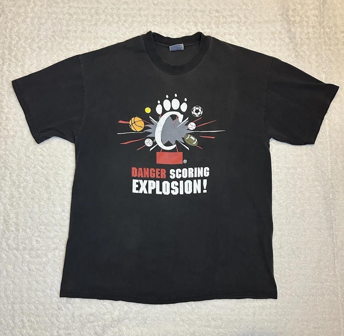 VTG 90s Cincinnati Bearcats Cheddar Wurst Hillshire Farm T Shirt size XL Faded M