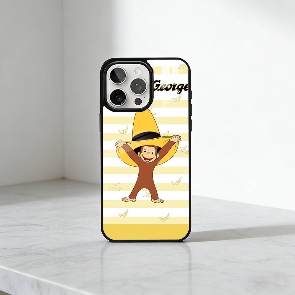 Curious George Monkey  Phone Case For iPhone17,16,15,14,13 Plus,Pro Max Magnetic For Magsafe Wireless Charging