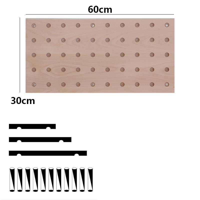 Wall Storage Hole Board Large Log Decoration Shelf Modern Living Room Storage Hole Board Creative Door Entrance Shelf Art Design