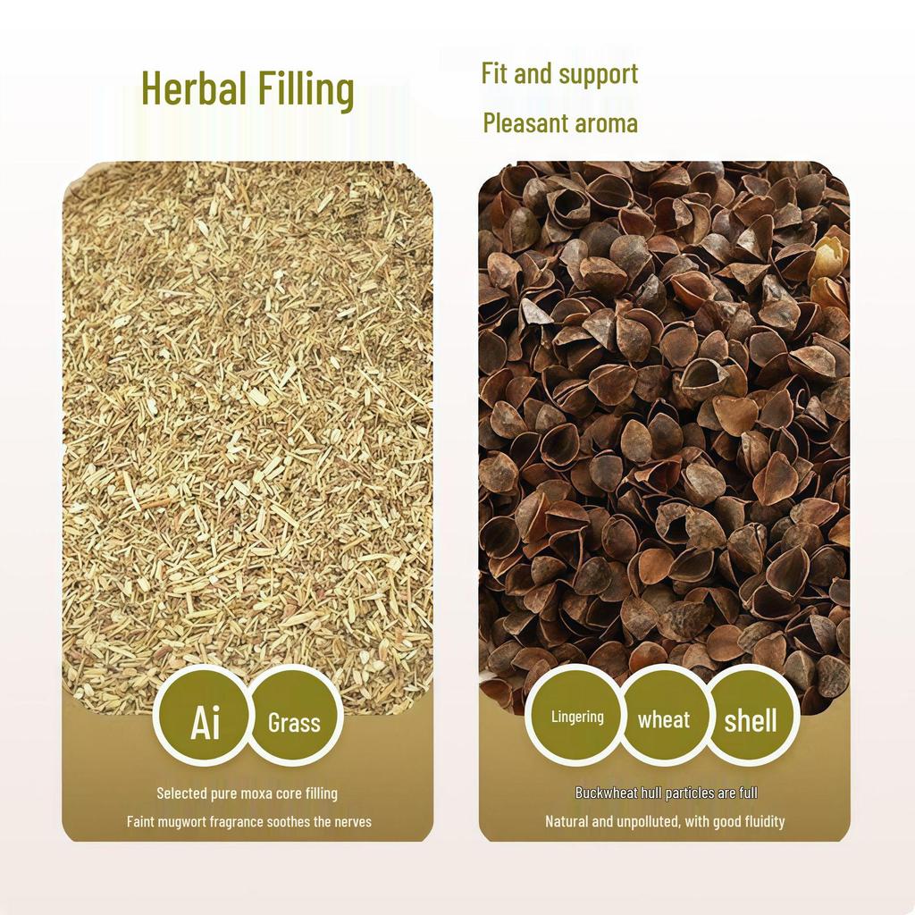 Ai Hu Mugwort Buckwheat Neck Support Pillow - Health-Preserving Cervical Moxibustion Pillow