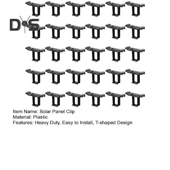 30Pcs 20/35/40/45MM Painel Solar Drenagem Clipe Heavy Duty Módulo PV Limpeza Clipe Painel Fotovoltaico Guia de Água Drenagem Lama Grampo