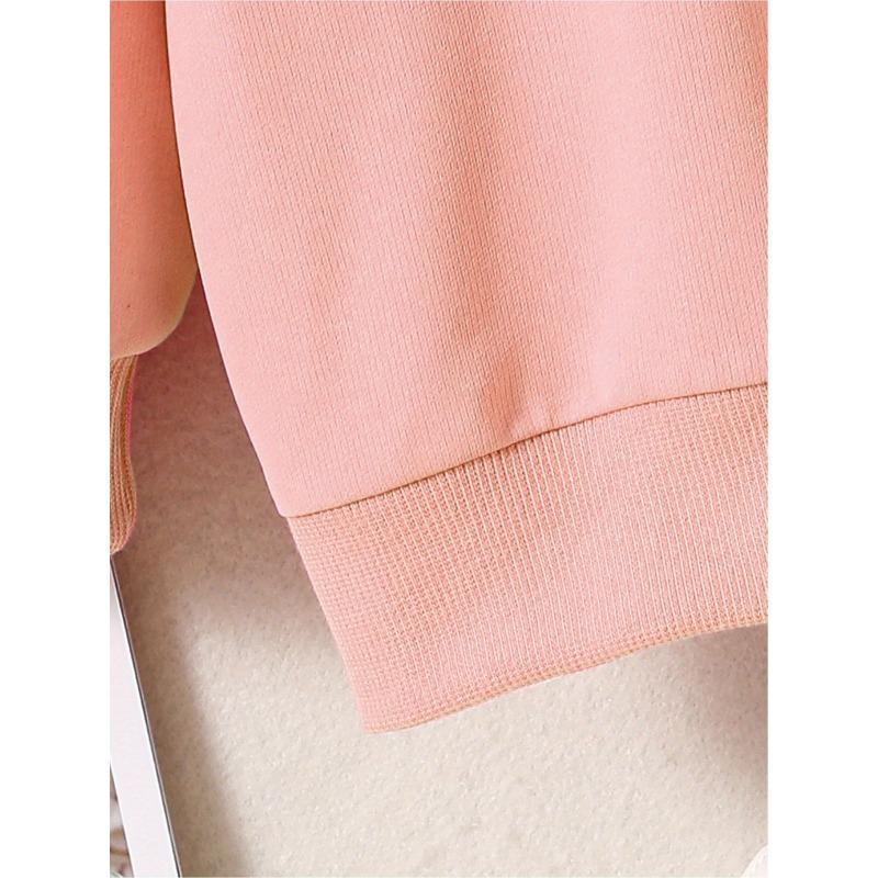 European sizes Cute Easter Bunny Wearing Scarf Print, Kid's Casual Comfy Round Neck Long Sleeve Sweatshirt For Daily And Outdoor Wear
