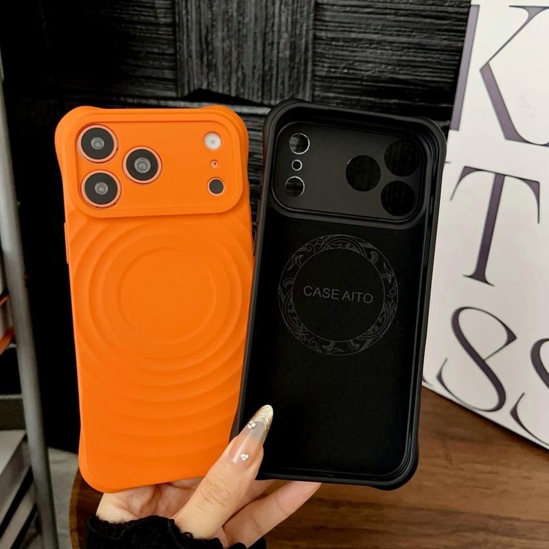 Luxury Wave Water Ripple For Magsafe Magnetic Phone Case For iPhone 17 16 15 14 13 12 Pro Max Wireless Charge Shockproof Cover