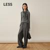 LESS Wool Straight-Leg Casual Trousers