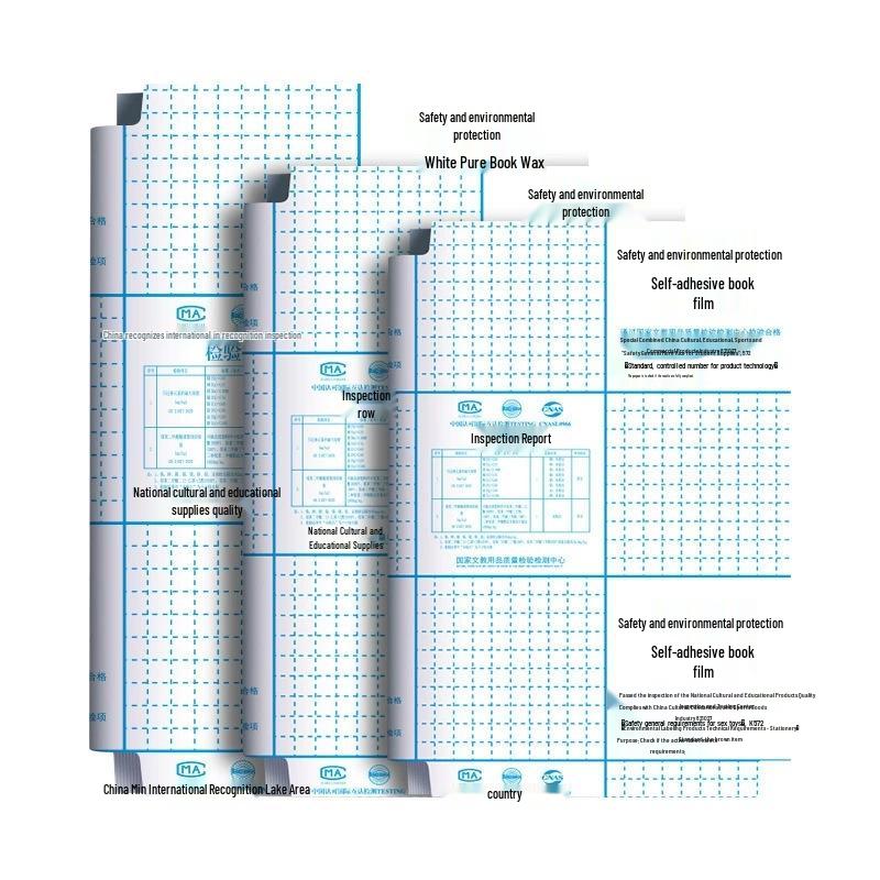 Transparent Frosted Self-Adhesive Book Cover Paper for 1st & 2nd Grade Textbooks, First Semester, 16k Size
