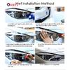 For HYUNDAI ELANTRA 2017- Accessories Front Headlamp Restoration Transparent Black TPU Sticker Car Headlight Protective Film