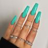 Cross-Border Wearable Nail Art: Super Long Press-On False Nail Tips