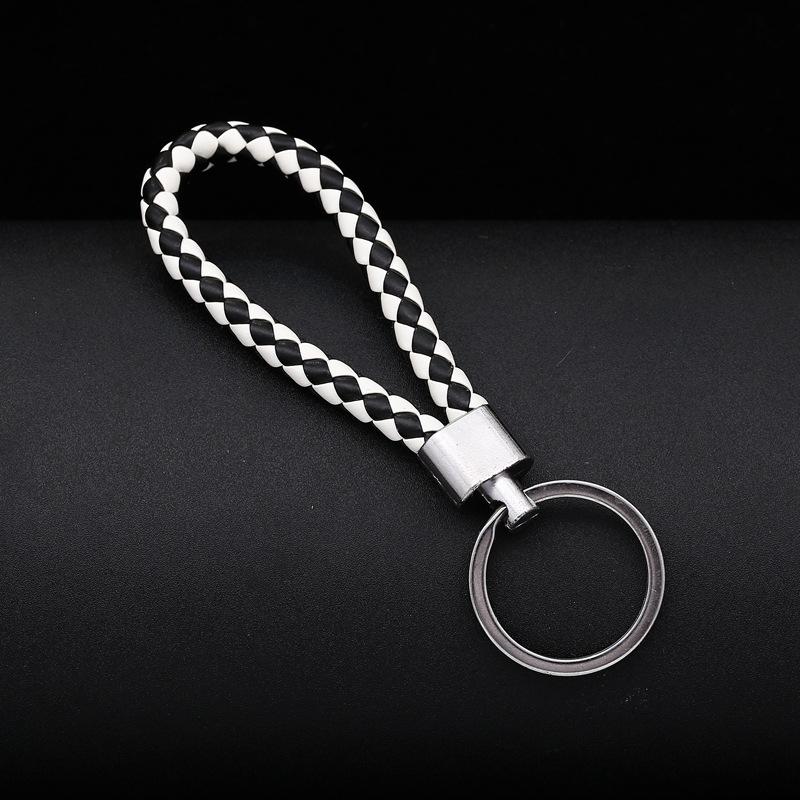 1 Pezzo Portachiavi per Auto in Ecopelle Intrecciata Portachiavi Decorazione da Appendere alla Borsa Fascino Regalo