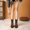 New Style Shoes: Pointed-toe Retro Boots, Chunk-heeled Boots, Women's Ankle Boots, and Slim Boots