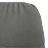 Rocking Chair with Footstool Dark Grey Velvet