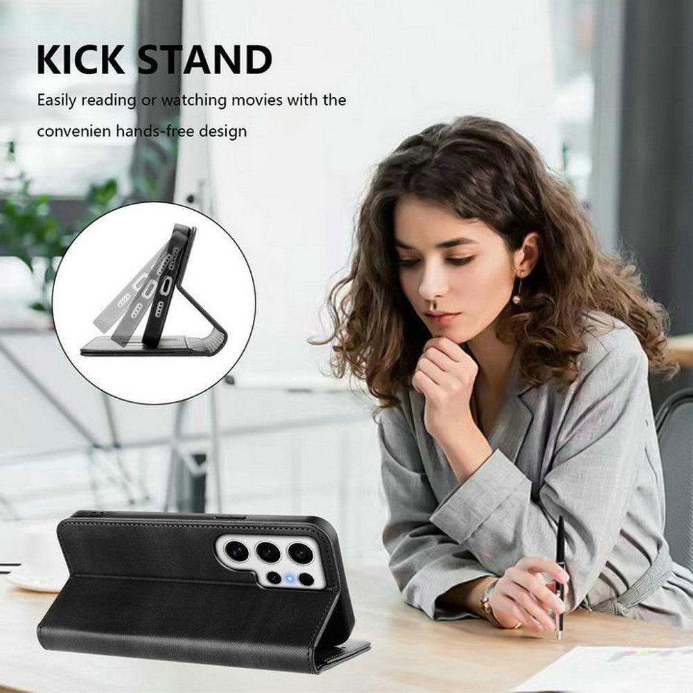 Für Samsung S25 Edge S 24 S20 FE 5G Magnetische Leder Klapphülle Für Samsung Galaxy S25 S24 S23 S22 S21 Plus Note 20 Ultra Hülle