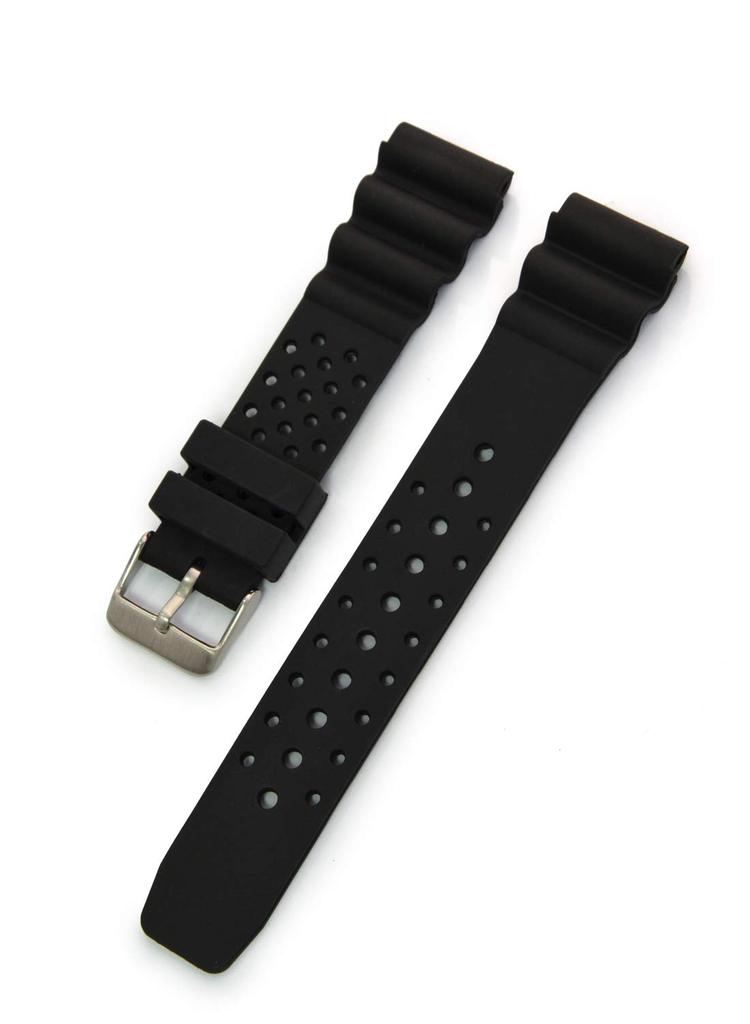 CASSIS Rubber Watch Fully TYPE DIVER with Replacement X0032L46019020M Strap, Waterproof, 20, 20mm, Black, Tool,