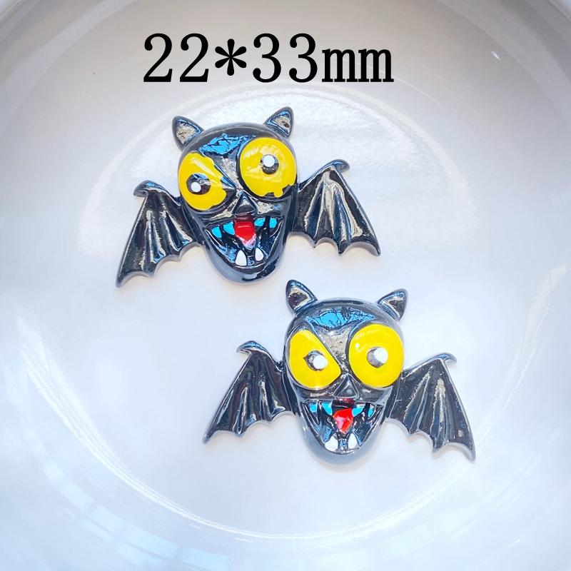 10Pcs New Cute Hand Drawn Halloween Series Flat Back Resin Cabochons Scrapbooking DIY Jewelry Craft Decoration Accessorie