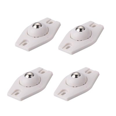 4pcs/set Rotating Storage Box Caster Ball Universal Trash Can Bottom Wheel Pulley Self-Adhesive Furniture Rollers