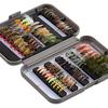 Bassdash Complete Fly Fishing Set (76 flies, 28 types) - Fly fishing flies in a case. Ideal for stream fishing, tenkara, and trout fishing.