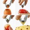 Pineapple Eye Peeler Stainless Steel Cutter Practical Seed Remover Clip Home Kitchen Strawberry Tomato Fruits Pedicle Remover