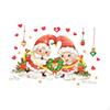 Christmas Santa Claus Sticker Wall Decal PVC,Wall Art,Window Decal,Merry