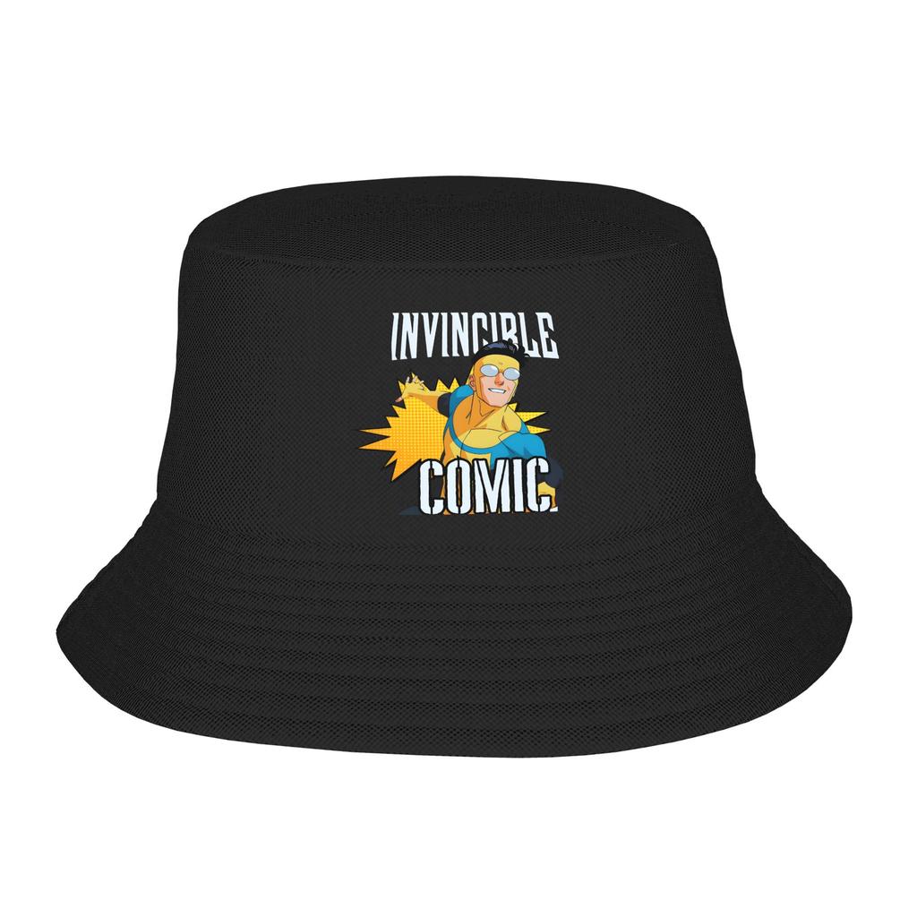 Invincible Cartoon Bucket Hat for Unisex Summer Travel  Sun Hats Harajuku UV Protection for FisherUnisex Cap Bob Hat