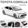 1:32 Toyota Corolla Metal Model Car with Sound & Light - Pull Back Alloy Toy for Boys