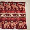 Indien Tier Elefant Blume Fenster Vorhänge Wohnzimmer Schlafzimmer Fensterdekorationen Haushalt Küchenvorhänge