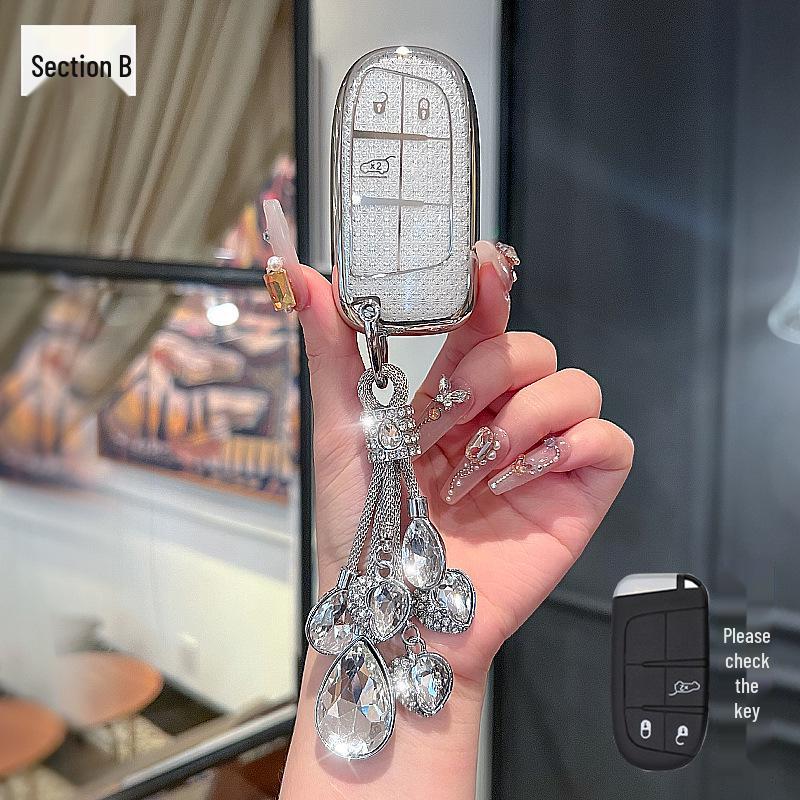 Jeep Key Case for Compass, Renegade, Cherokee, Grand Commander