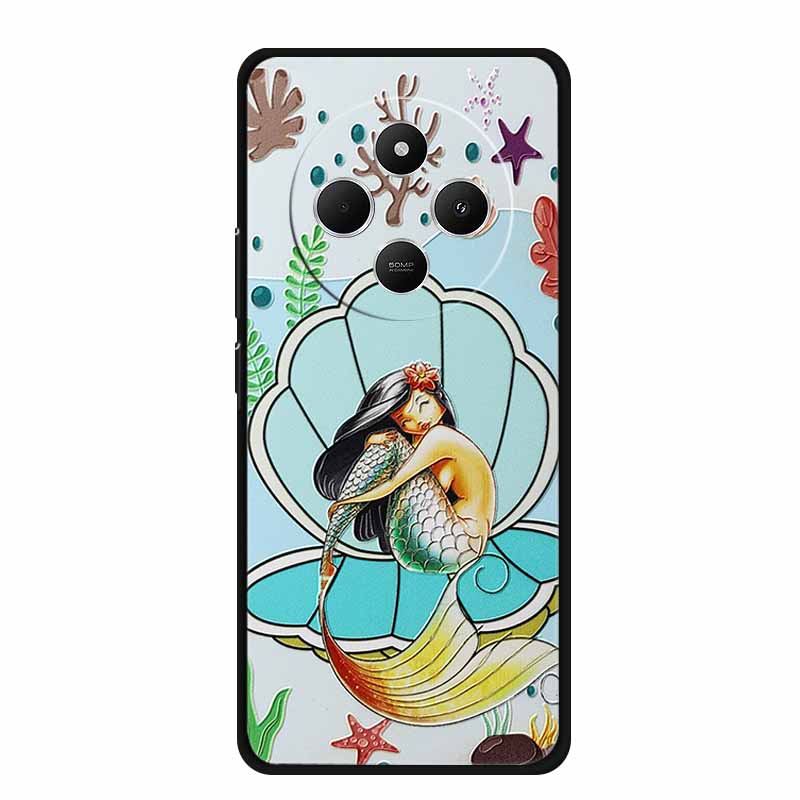 3D Emboss Case For Vivo Y300 Pro 5G Phone Case Relief Flowers Soft Silicone Coque For Vivo Y300 Pro Back Cover Case Funda Shell