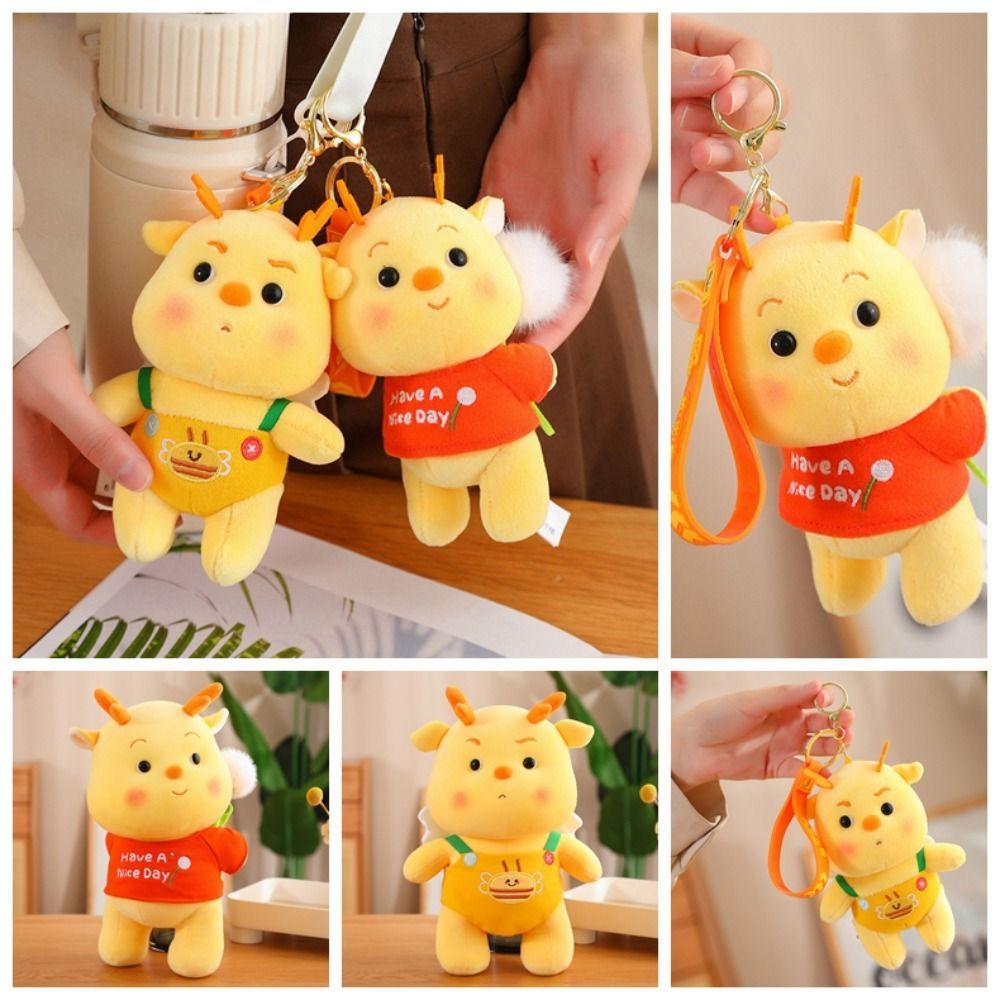 

Плюшевая плюшевая игрушка «Желтый дракон» из полипропилена, хлопок, плюшевая кукла «Желтый дракон», для девочек и мальчиков