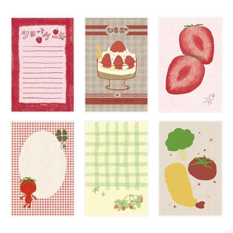 Strawberry Sticky Note Lovely Writing Pad Notepad Simple Memo Pad Easy to Write Multifunctional Note Pad Paper Pads
